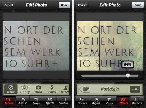 Camera+ iPhone App - Fonts In Use