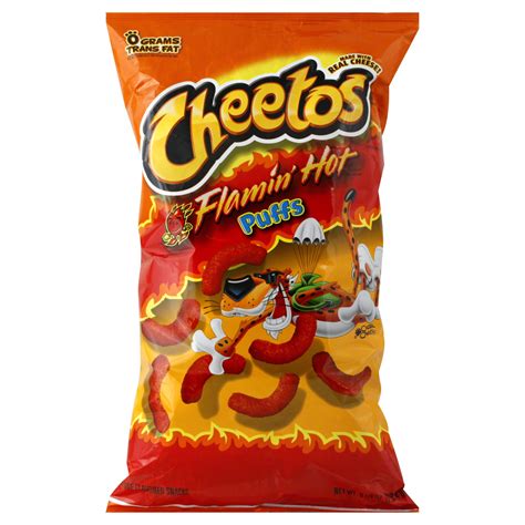 Frito Lay Cheetos Hot Jumbo Puffed Flamin 9.75 oz