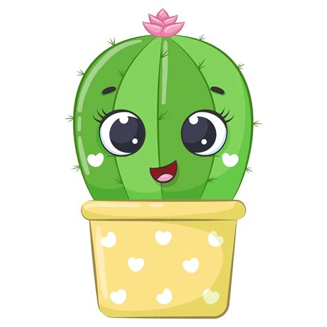 Cute Cactus Clipart PNG EPS JPEG Succulent Clipart | Etsy