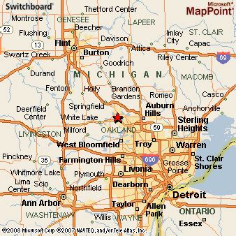 Where is Waterford, Michigan? see area map & more