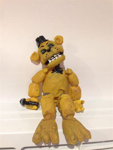 My Custom Golden Freddy Figure (Sitting) I Made : r/fivenightsatfreddys