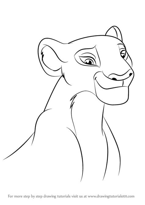 How to Draw Nala from The Lion Guard (The Lion Guard) Step by Step | Lion king drawings, King ...