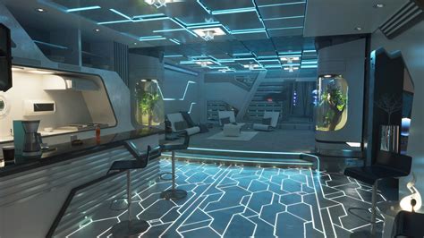 Futuristic interior design :: Behance