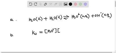 Chemical Equation For The Autoionization Of Water - Tessshebaylo