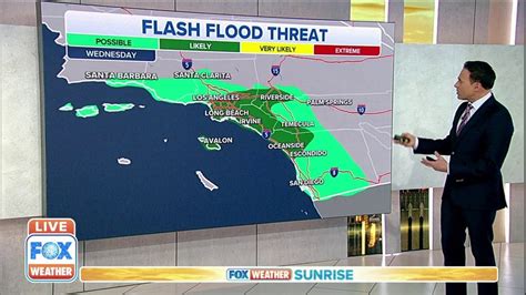 Flash flooding likely in Los Angeles area Wednesday | Fox Weather