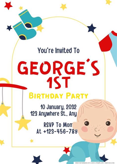 16+ Boy's Themed Birthday Invitation Templates - Drevio : Free And ...