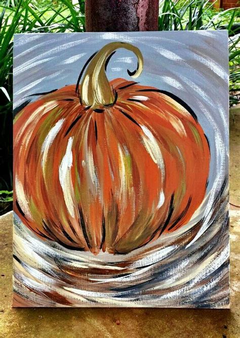 Pumpkin canvas | Autumn painting, Halloween painting, Canvas painting