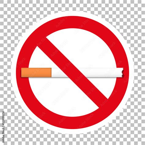 No smoking sign with transparent background Stock Vector | Adobe Stock