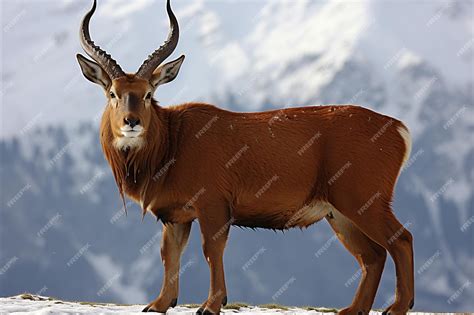 Premium Photo | Alpine Wildlife in Untamed Splendor Ibexes Turbulent Streams and Dense Forests ...