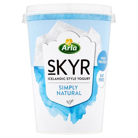 Arla Skyr Icelandic Style Natural Yogurt 450g | Low Fat & Fat Free ...