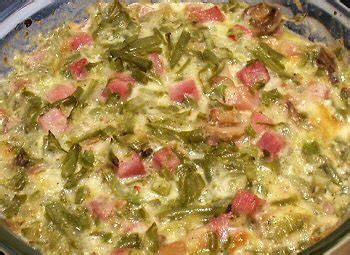 CHEESY HAM AND GREEN BEAN CASSEROLE - Linda's Low Carb Menus & Recipes