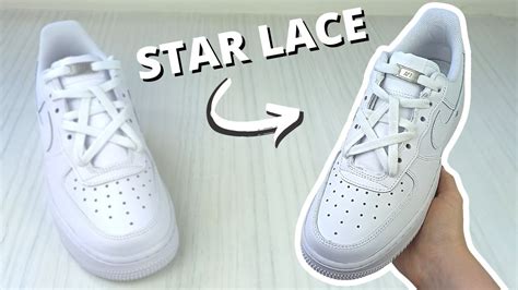 Star Lacing Air Force 1s Tutorial (EASY) - YouTube