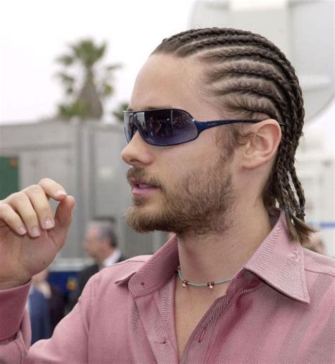 Jared Leto's Epic Hair Makeover: Let's Talk About That Cool Wolf Cut! | Cornrow hairstyles for ...