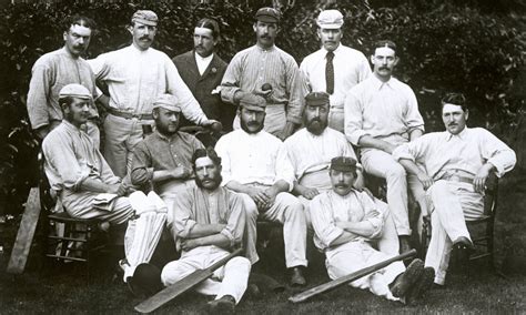 Photo from 1877 of the first English cricket team to tour Australia. : r/Cricket