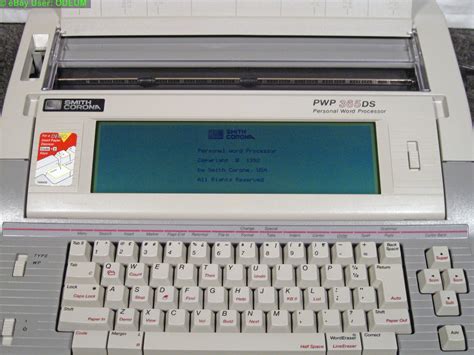 Smith Corona Word Processor Electric Typewriter with LCD display & Floppy Drive | eBay