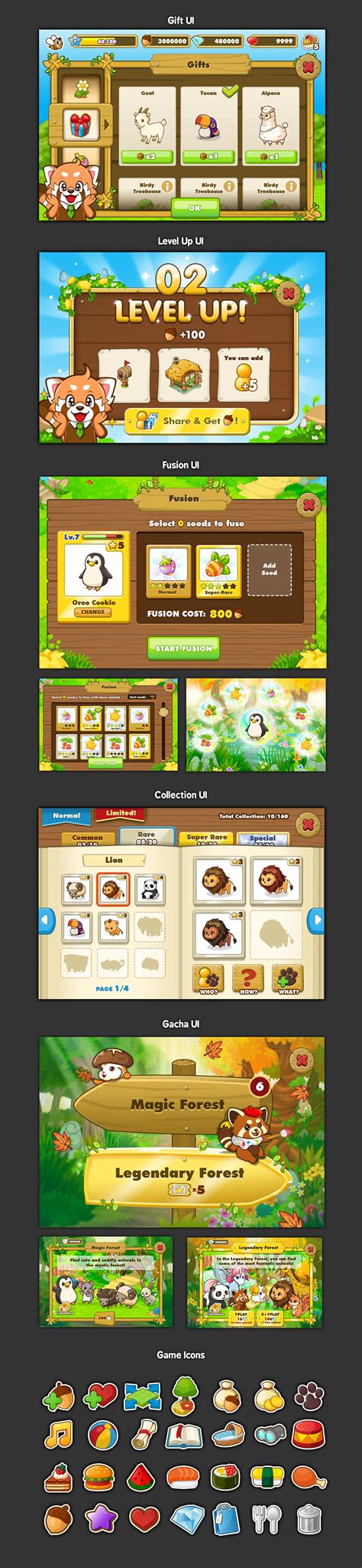 Animal Collection - Game UI on Behance