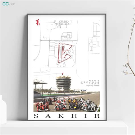 City Map of SAKHIR Bahrain International Circuit Home - Etsy