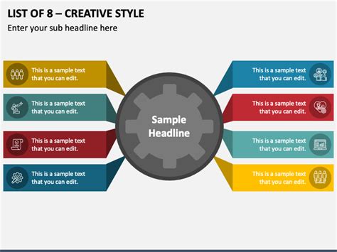 List of 8 - Creative Style PowerPoint Presentation Slides - PPT Template