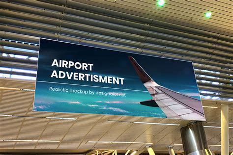 Free Airport Ads Mockup – Free Design Resources