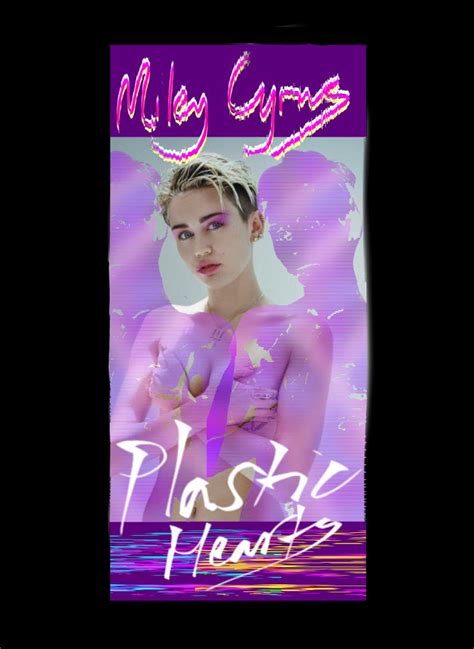 My plastic hearts cover album fan art : r/mileycyrus