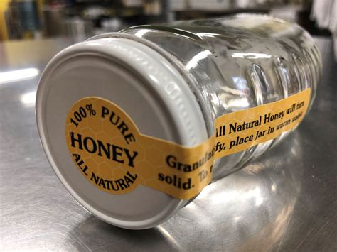 Tamper Evident Labels for Glass Honey Bottles, 50 ct. - Dogwood Ridge Bees