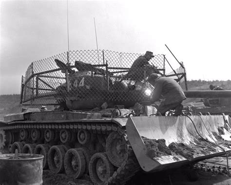 M46 Patton with add-on cage armor, korean war : r/TankPorn