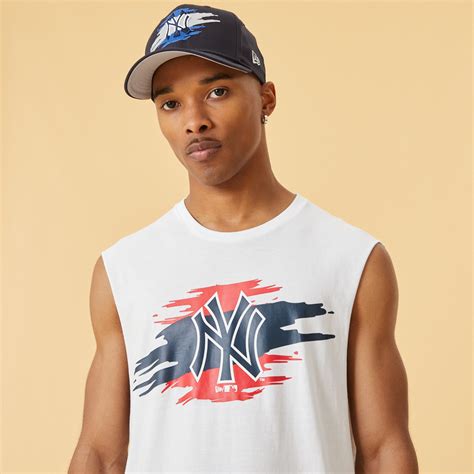 Official New Era New York Yankees MLB Tear Logo White Sleeveless Tank B4455_282 B4455_282 | New ...