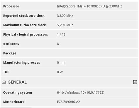 Intel Core i7-10700K Could Feature a 5.30 GHz Turbo Boost ...