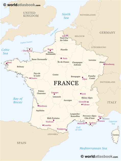 Printable Map Of France - Printable Word Searches