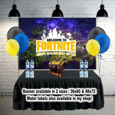 Fortnite birthday banner backdrop – Artofit