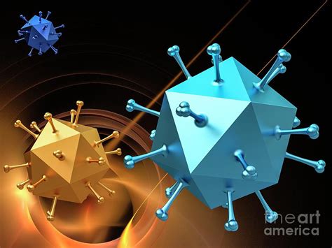 Icosahedral Virus Capsids Photograph by Laguna Design/science Photo ...