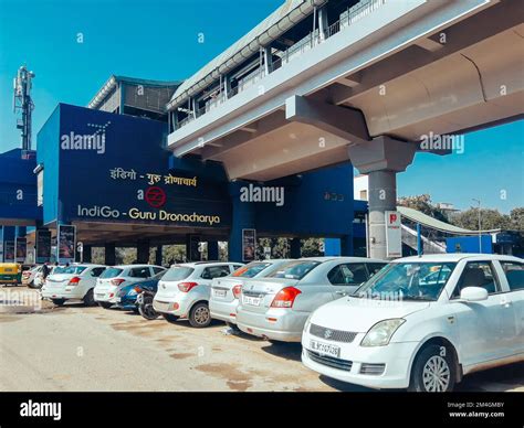 Gurgaon, India - Guru Dronacharya metro station near Global Business ...