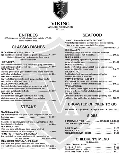 MENU | VikingAA