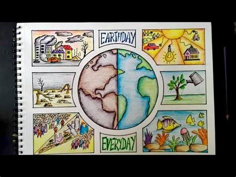 Save Earth poster making, Save earth save environment poster/ drawing - YouTube