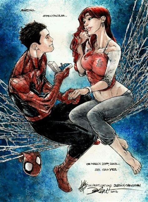 Pin on Spider Man and Mary Jane Watson