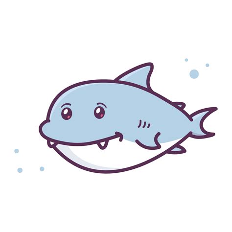 cute shark in the sea 20389583 PNG