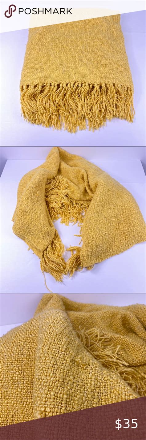 Pottery Barn yellow knitted blanket throw cover | Pottery barn blankets, Pottery barn, Knitted ...