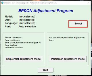 Epson L220 Resetter Adjustment - estawei