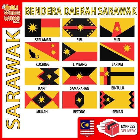 Bendera Sabah Sarawak / Bendera Sabah Dan Sarawak Sabah Negeri Di Bawah ...