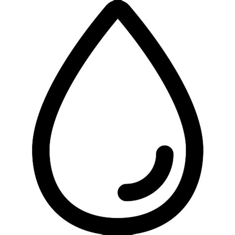 Water outline icon vector