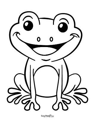 Cartoon Frog Coloring Pages