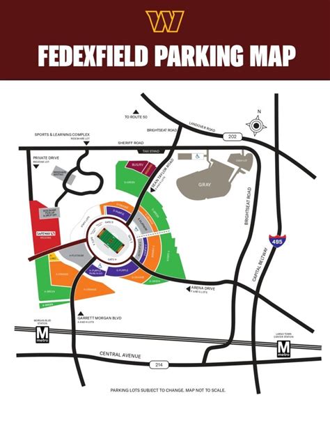 FedEx Field Parking Guide 2024: Lots, Map, Cost & Tips - SeatGraph