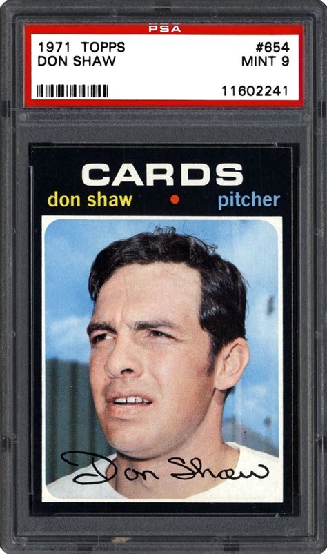 1971 Topps Don Shaw | PSA CardFacts®