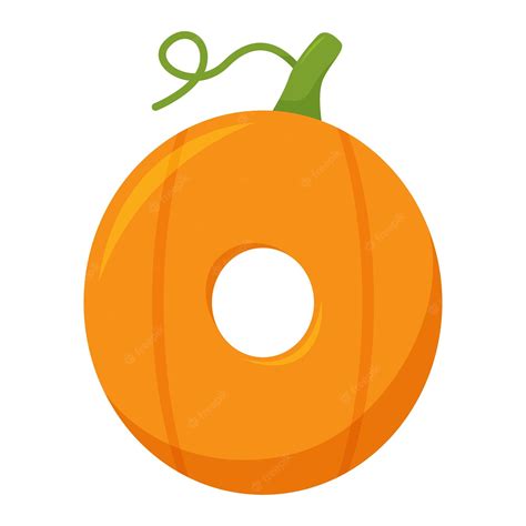 Premium Vector | Letter O Pumpkin vector illustration