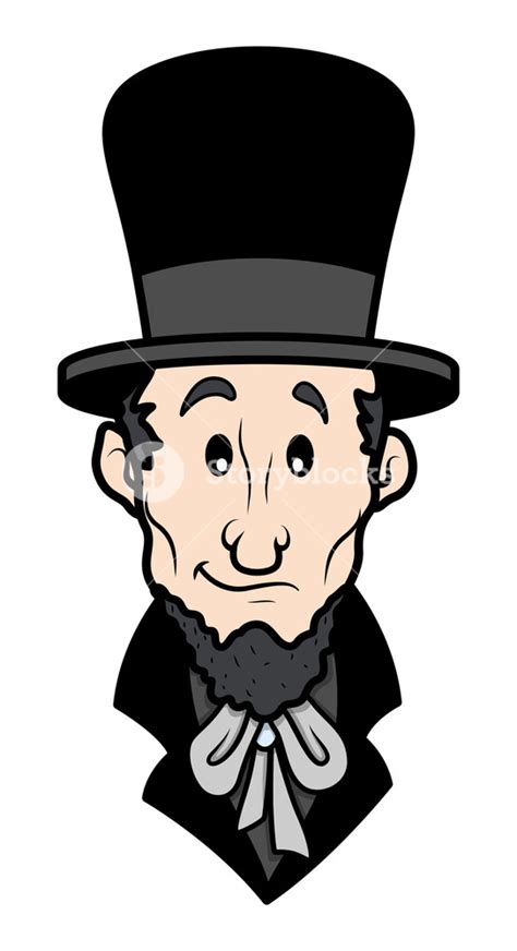 Abraham Lincoln Cartoon Vector Character Royalty-Free Stock Image - Storyblocks