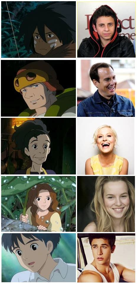 'The Secret World of Arrietty' characters & American voice actors. | Studio ghibli movies ...