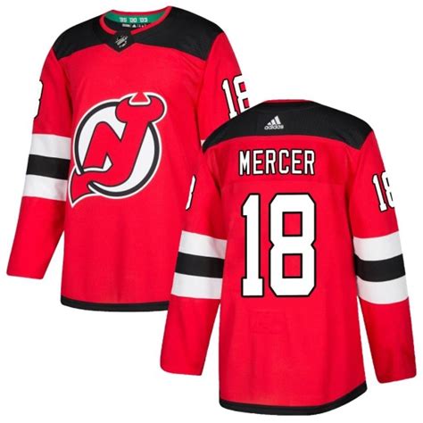 New Jersey Devils Dawson Mercer Official Red Adidas Authentic Adult ...