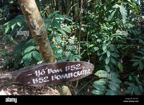 A B52 bomb crater at the Cu Chi Tunnels in Ho Chi Minh City, Vietnam Stock Photo: 70096999 - Alamy