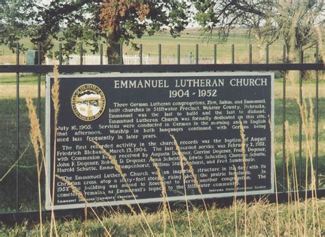 Emmanuel Lutheran Church, 1904-1952 | Explore Nebraska History