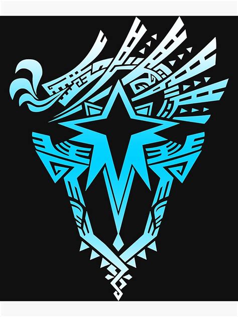 "Monster hunter world iceborne logo (blue)" Poster for Sale by BethnyFleury1 | Redbubble